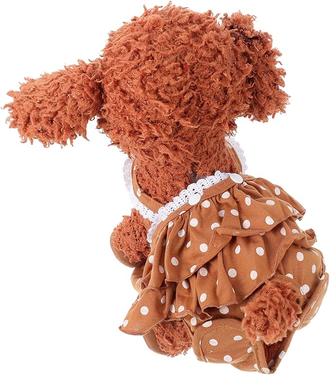 1pc Pet Suspenders Underpant Female Dog Menstruation Underwear Dots Print for Untrained Puppies Dogs Heat
