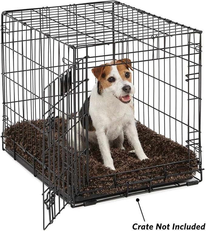 MidWest Homes for Pets Small QuietTime Deluxe Coco Chic Pet Bed, Ultra-Soft & Overstuffed, Machine Washable, Fits 24-inch Crate