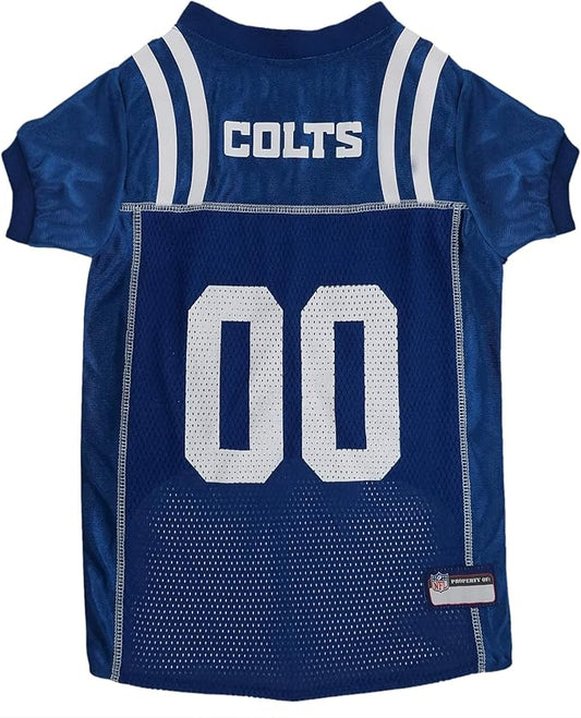 Pets First NFL Indianapolis Colts Dog Jersey, Size XX-Large, Football Shirt Costume for Pet, Dog Sports T-Shirt, NFL Team Clothing for Cats, Licensed Pet Apparel Available in 7 Sizes and 32 Teams