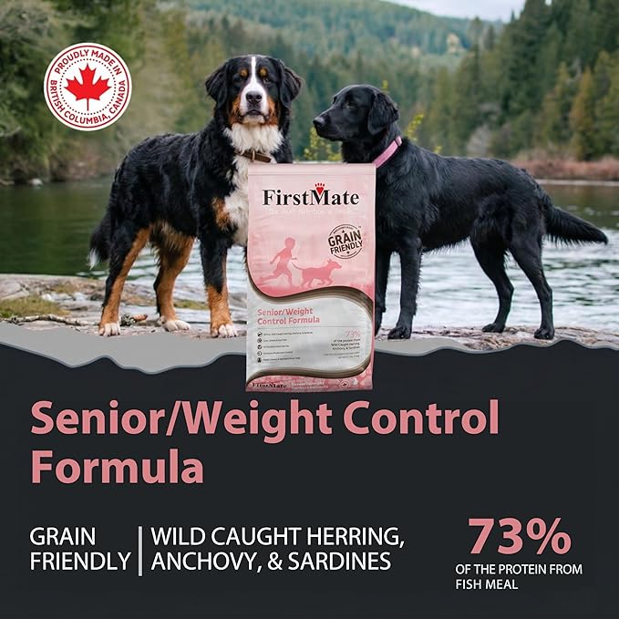 FirstMate Grain Friendly Senior Dog Dry Food, 25 LB