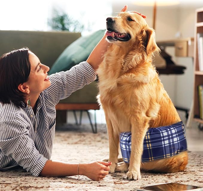 wegreeco Small Dog Diapers Male,Reusable Belly Bands for Male Dogs,Washable Doggie Puppy Male Diapers Wraps,Medium Large Size (5 Pack Small, Checkered Pattern)