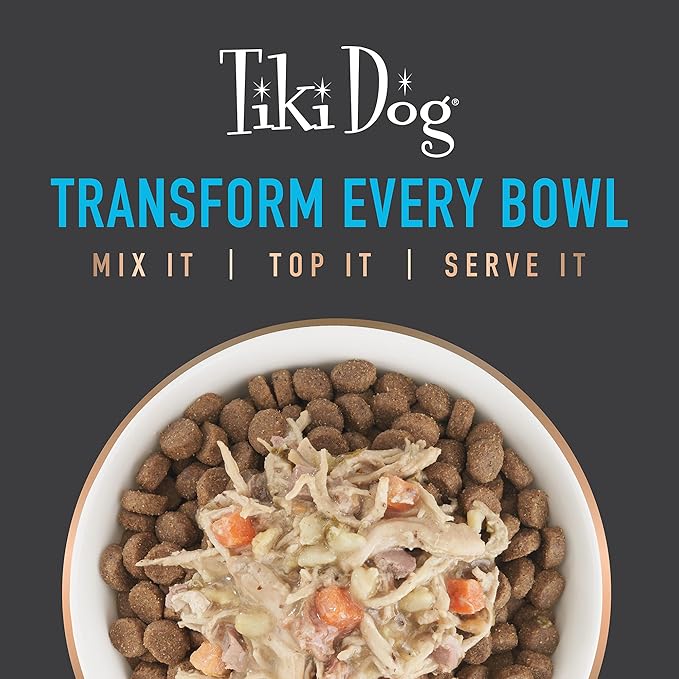 Tiki Dog Taste of The World Whole Food, Variety Pack of Gourmet International Flavors in Broth, Culinary Inspired High Protein and Moisture Rich Superfoods Wet Dog Food, 3 Oz Cups, Pack of 10