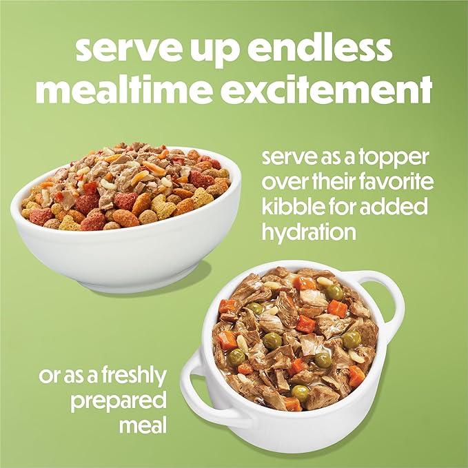 Purina Beneful Wet Dog Food Freshly Prepared Meals Savory Rice and Lamb Stew with Peas and Carrots - (Pack of 8) 10 oz. Tubs