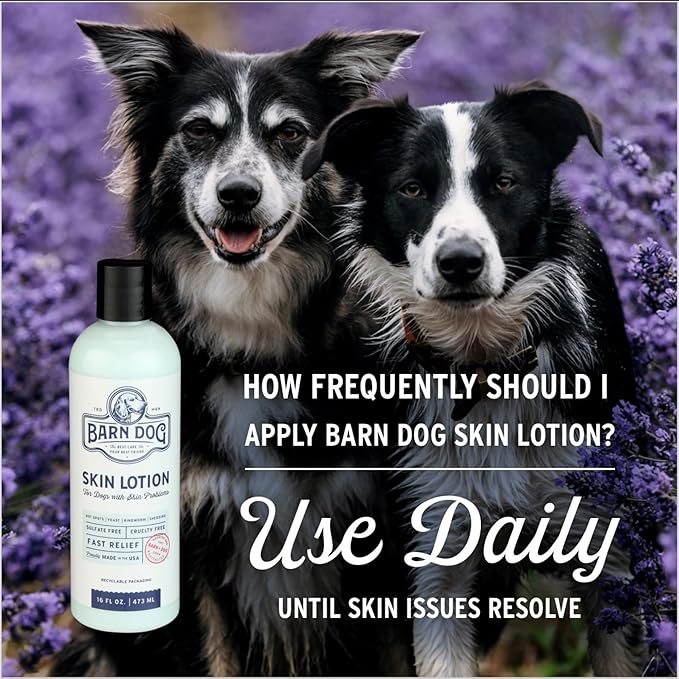 Equiderma Barn Dog Skin Lotion, Topical Solution for Skin Problems, Dog Grooming Supplies, 16 Oz.