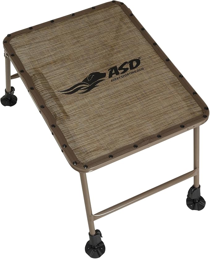 Avery ASD Quick Stand for Dog 90066 - Hunting Water-Draining Mesh Bed with Steel Frame & Adjustable 20" to 31" Non-Slip Feet