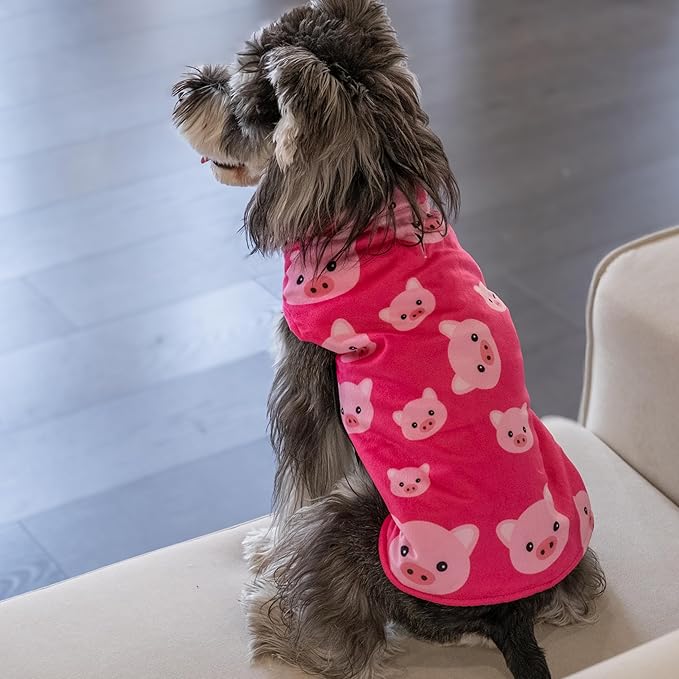 CuteBone Winter Dog Coat Waterproof Windproof Dog Jacket Reversible Dog Vest Thick Adjustable Dog Cold Weather Coats for Small Medium Large Dogs Soft Winter Coat with Leash Hole