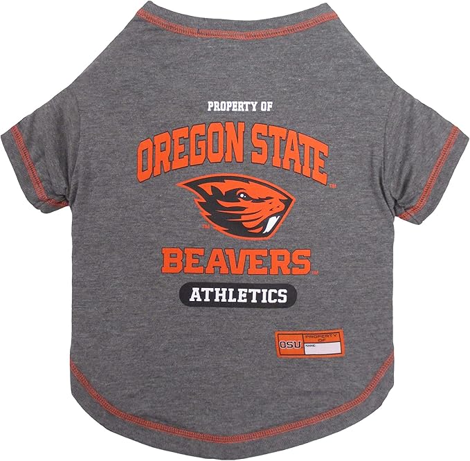 Pets First Collegiate OREGON STATE BEAVERS Dog T-Shirt, Medium. - Licensed Shirt for Pets Team Colored with Team Logos.- Premium Stretchable Materials for the Comfrot of your Dog & Cat.