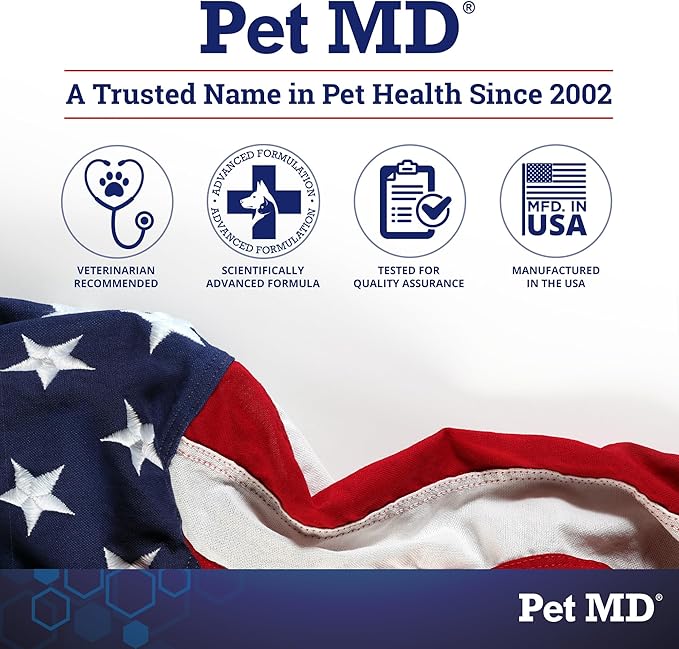 Pet MD No Chew Spray for Dogs & Cats - Multi-Surface Bitter Spray to Stop Biting & Chewing - Dog Deterrent Spray for Carpet, Furniture, Plants, & Skin - Anti Licking Cat Training Spray - 8 oz