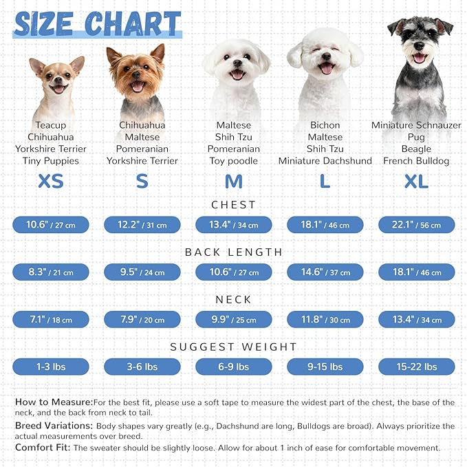 Small Dog Sweaters Cute Bear Dog Cardigans Clothes for Small Medium Dogs Boy Girl Puppy Cat Knitting Cardigan Outfits Dogs Winter Coats Warm Pet Doggy Clothes Soft Knitwear Apparel (Blue,XL)