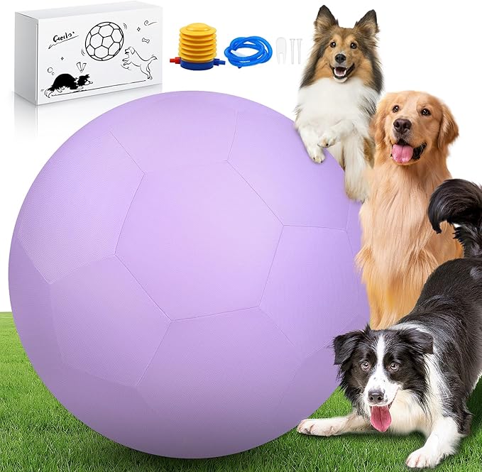 25" Herding Ball Set for Dogs and Horses, Durable Waterproof Dog Toy, Dual-Layer Large Interactive Pet Play Ball for Australian Shepherds, Cattle Dogs, Collies, and All Herding Breeds