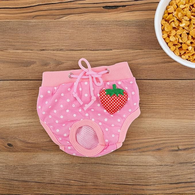 Pet Safety Pants for Dogs Cats Comfortable Cotton Sanitary Menstruation Diapers for Washable Dog Diapers and Pet Physiological Pants