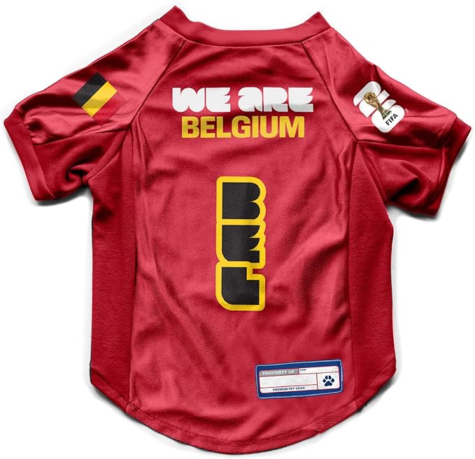 Littlearth Stretch Pet Jersey - Officially Licensed FIFA World Cup 2026 Teams, Sizes: X-Small to X-Large