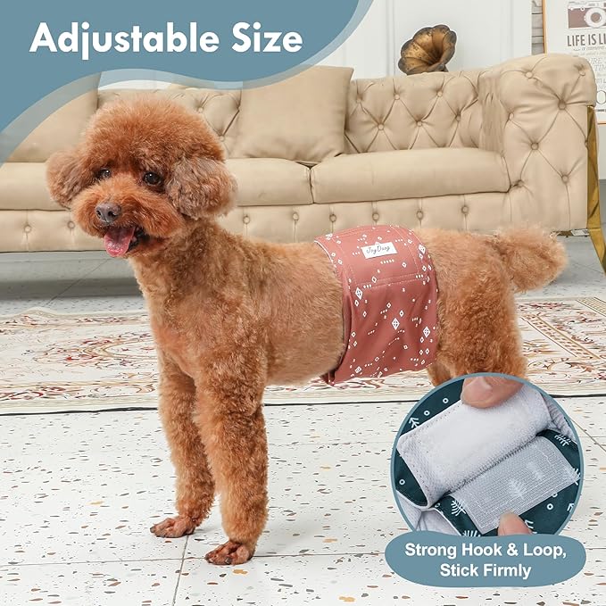 Reusable Dog Belly Bands for Male Dogs Diapers,5 Pack Premium Washable Dog Diapers Male Puppy Nappies Wrap,XS