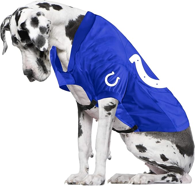 Littlearth NFL Indianapolis Colts Stretch Pet Jersey, Team Color, Big Dog