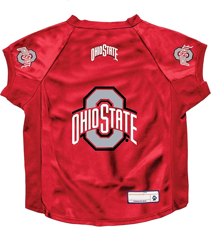 Littlearth NCAA Ohio State Buckeyes Stretch Pet Jersey, Team Color, Big Dog