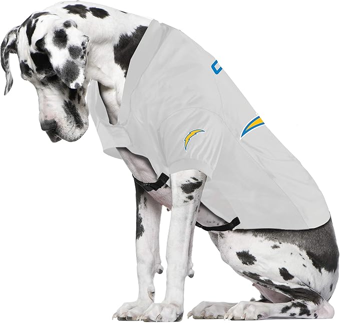 Littlearth NFL Los Angeles Chargers Stretch Pet Jersey, Team Color, Big Dog