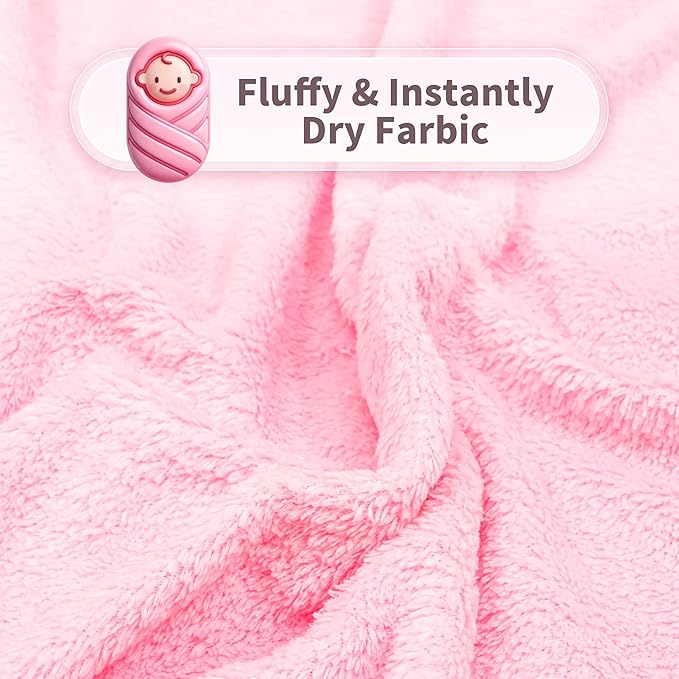 HBHLFZ 4-Pack Baby Bath Towels,Set of 2 Hooded Baby Bath Towels and 2 Baby Face Towels, Super Soft,Highly Absorbent,31.5x31.5inch,Suitable for Newborns,Toddlers and Children,Unisex（Kitten, Bear）