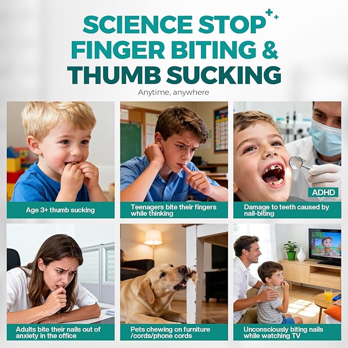 Morovan Nail Biting Prevention For Kids: Thumb Sucking Deterrent Stop Nail Biting Treatment Adults No Bite Nail Polish for Biters Anti Finger Sucking Lasting & Safe with Repair and Healthy Nails 15ML