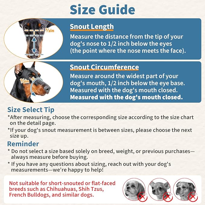 BARKLESS Dog Basket Muzzle for Medium & Large Dogs, Humane Cage Muzzle Prevent Biting Scavenging, Breathable Open Front Mouth Cover with Reflective Strap for Training, Walking Vet Visits (Black, M)