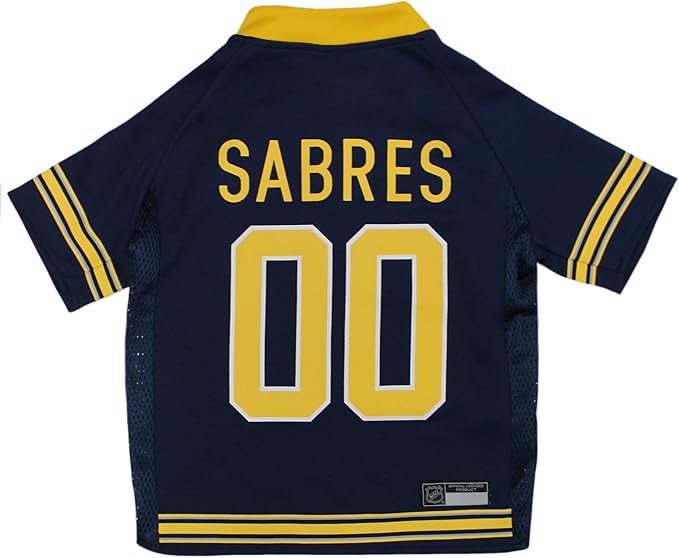 Pets First NHL Buffalo Sabres Jersey for Dogs & Cats, Small. - Let Your Pet Be A Real NHL Fan!