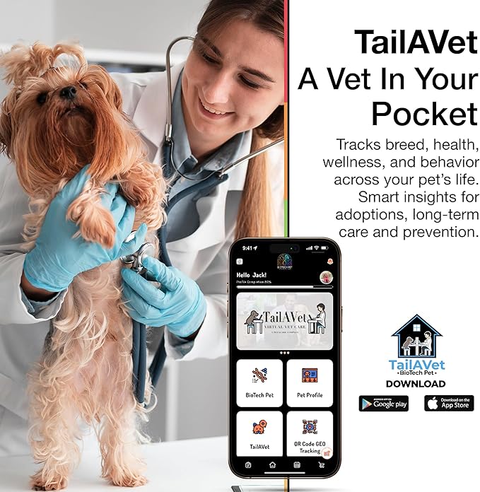 BioTech Pet™ is The World’s First AI & DNA Pet Care System with DNA ID, QR Code GEO Tracking, TailAVet AI Health Insights, Pet Passport, Concierge, and PawTection.