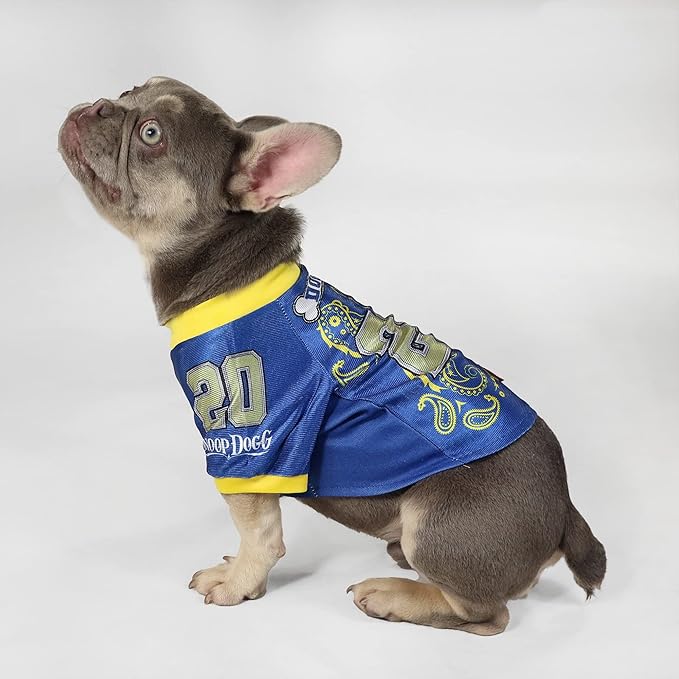 Snoop Doggie Doggs Deluxe Pet Jersey, Halftime, Medium