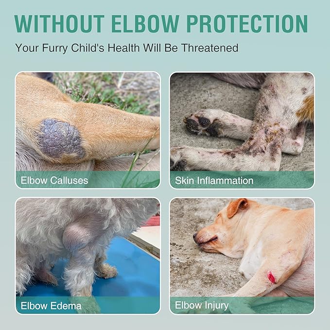 Dog Elbow Brace Front Leg for Canine Elbow and Shoulder Support Dysplasia Osteoarthritis Elbow Calluses Pressure Sores Dog Elbow Pads for Better Recovery with Reflective Right Leg S