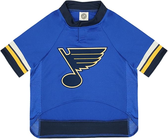 Pets First NHL St.Louis Blues Jersey for Dogs & Cats, Medium. - Let Your Pet Be A Real NHL Fan! (Pack of 2)