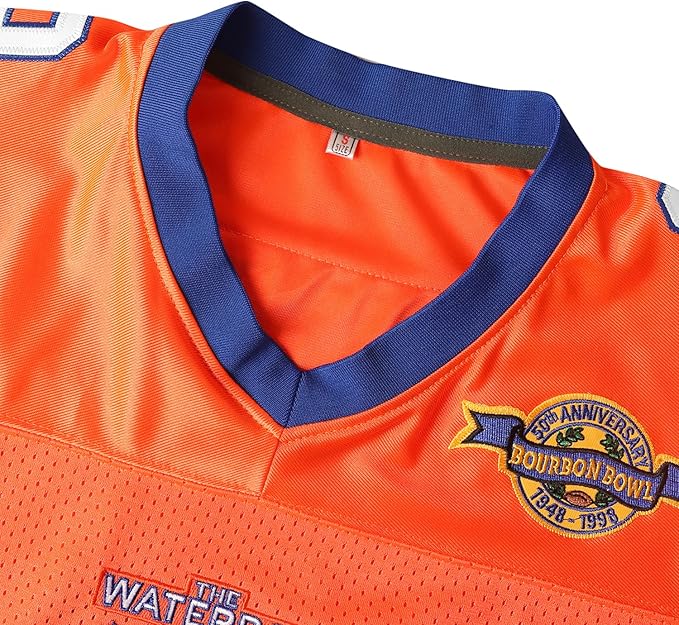 Phoneutrix Bobby Boucher #9 The Waterboy Adam Sandler Movie Mud Dogs Bourbon Bowl Football Jersey