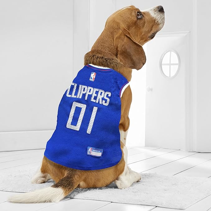 Pets First NBA LOS ANGELES CLIPPERS DOG Jersey, X-Large - Tank Top Basketball Pet Jersey