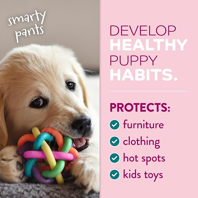 TropiClean No Chew Spray for Puppies, Better Than Bitter Apple Spray, Safe & Natural Chew + Lick Deterrent, Protect Home, Skin & More! 8oz