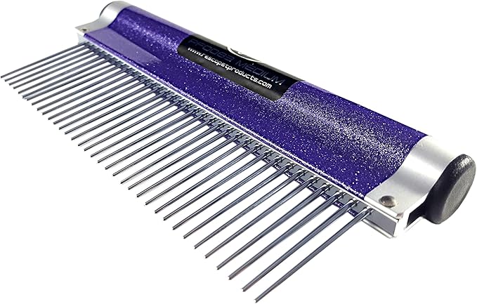 Resco USA-Made Wrap Comb for Pets, Medium, Sparkle Purple