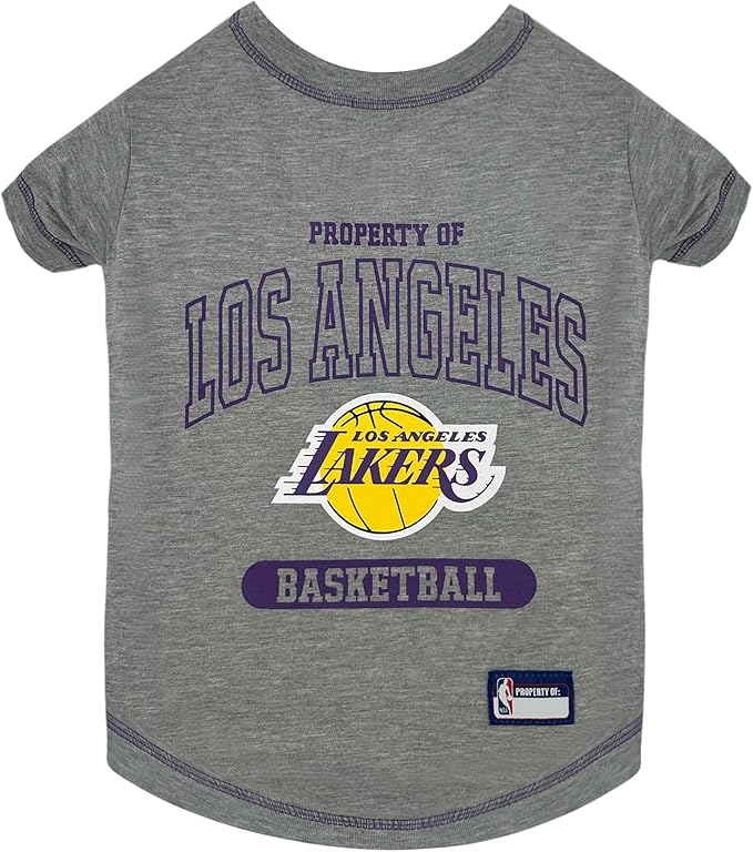Pets First NBA Licensed Hoodies & T-shirt for Dogs & Cats, Los Angeles Lakers, X-Small