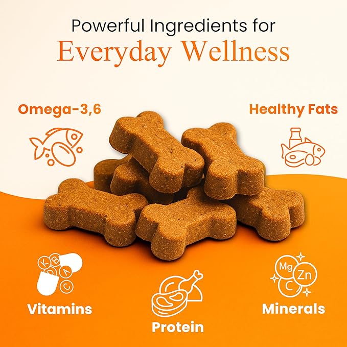 Multivitamin Chews for Dogs - Joint Support + Digestive Enzymes & Probiotics - Dog Multivitamins Chewable - Puppy & Senior Dog Vitamins - Daily Dog Multivitamin (90 Soft Chews)