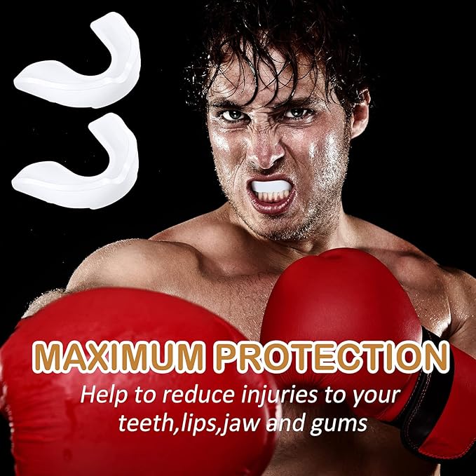 BBTO 6 Pcs Youth Kids Mouth Guard for Sports, Boys Girls Mouth Guard with Case, Mouthguard for Wrestling Boxing Basketball Hockey Football