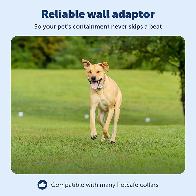 PetSafe USB Replacement Wall Adaptor - Efficient Charging - Wall Charger for Receiver Collars - Compact Design - Compatible with Wireless Fence & In-Ground Fence Systems