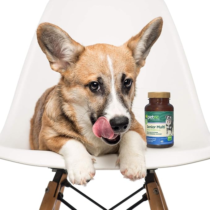 PetNC Natural Care Senior Multi Chewables for Dogs, 60 Count (Pack of 2)