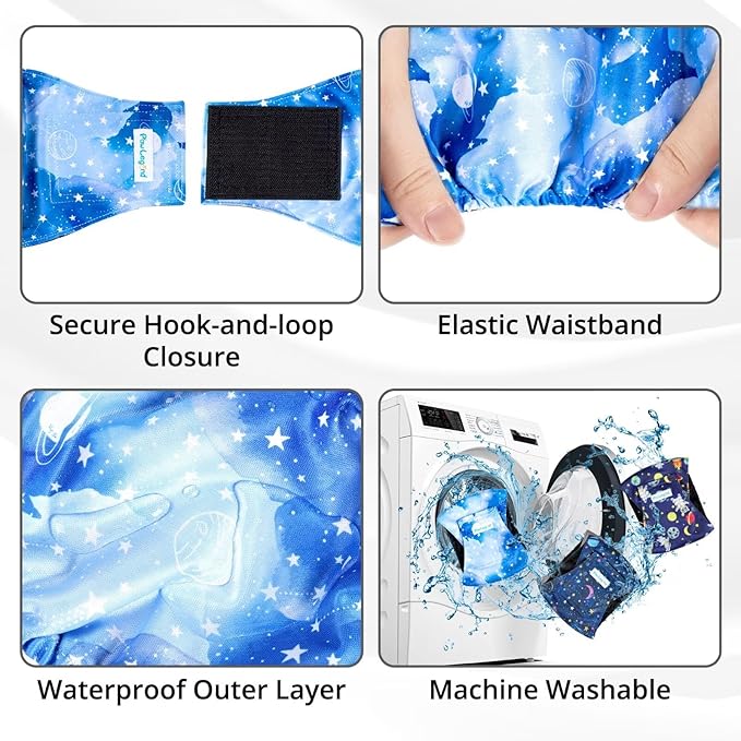 Paw Legend Washable Dogs Diapers Male Dog Belly Bands for Male Dogs Diapers Reusable Puppy & Doggie Diapers Male