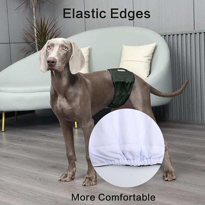Reusable Dog Belly Bands for Male Dogs Diapers,5 Pack Premium Washable Dog Diapers Male Puppy Nappies Wrap,S