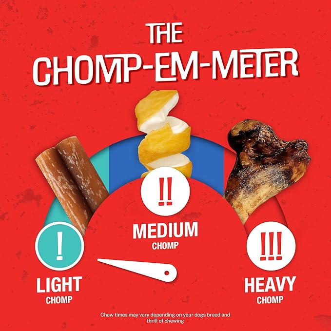 Chomp'ems Chicken Skewers, 8 oz - All Natural Rawhide Wrapped with Premium Chicken Breast - Healthy, Protein Rich Treats for Dogs - Dog Chews