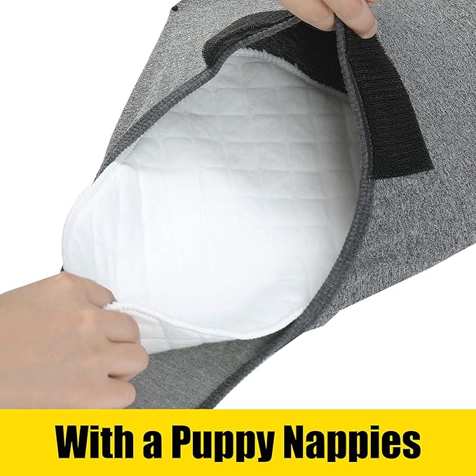 HEYWEAN Full Body Dog Diaper with a Puppy Nappies Physiological Dog Surgery Recovery Suit for Male Female Dogs