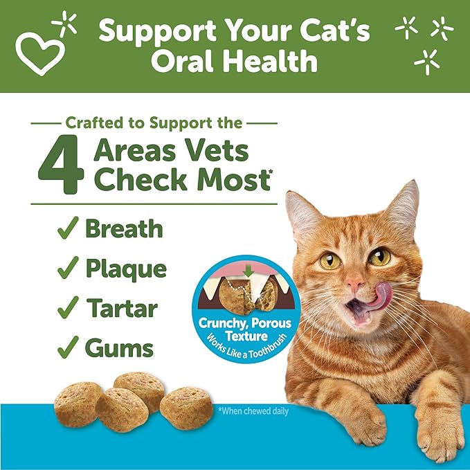 WHIMZEES Wellness Cat Dental Treats, Chicken and Tuna Flavor, (2 Ounce Bag)