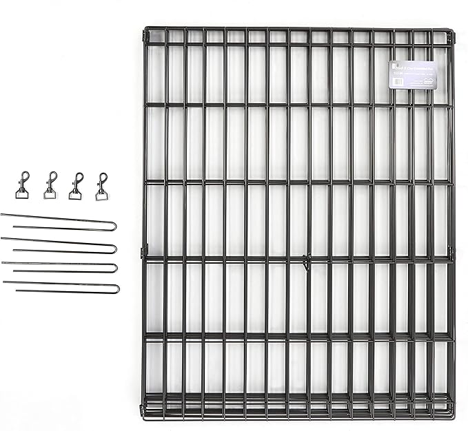 MidWest Homes for Pets 30-Inch Exercise Pen, for Indoor and Outdoor Use, 16 Sq Feet of Play, Single Door Folding Dog Pen, with Large Door Opening & Secure Latch, Easy to Set Up, Foldable Dog Playpen