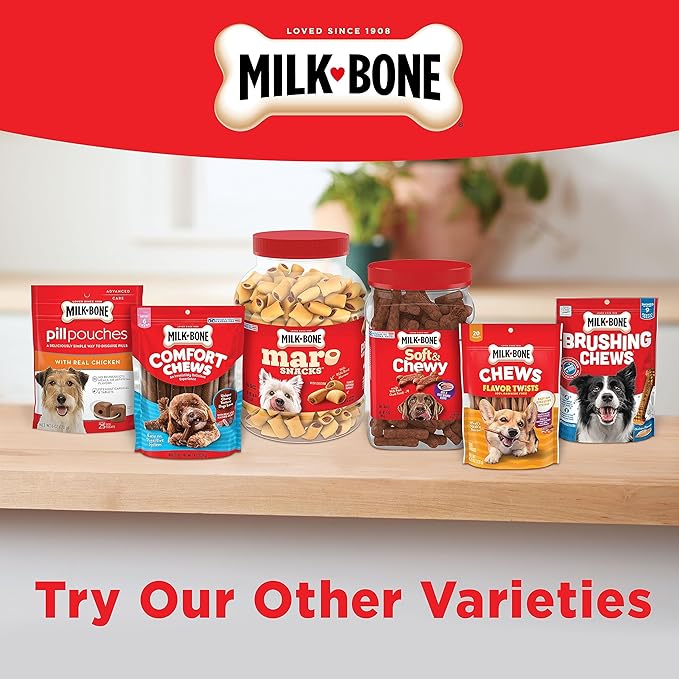 Milk-Bone Flavor Snacks Small Dog Biscuits, Flavored Crunchy Dog Treats, 7 Pound Box