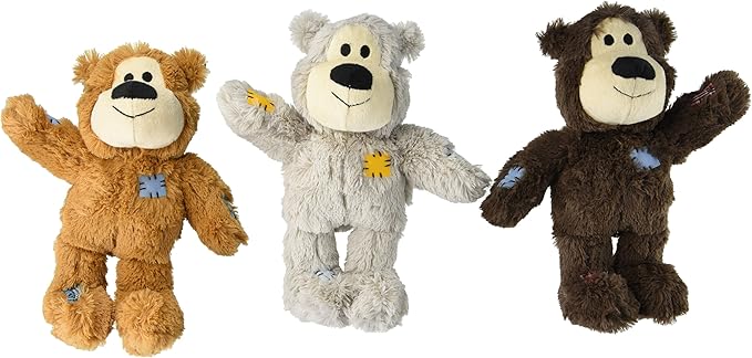 Kong Medium/Large Wild Knot Bear for Medium and Large Sized Breed Dogs (Pack of 3)