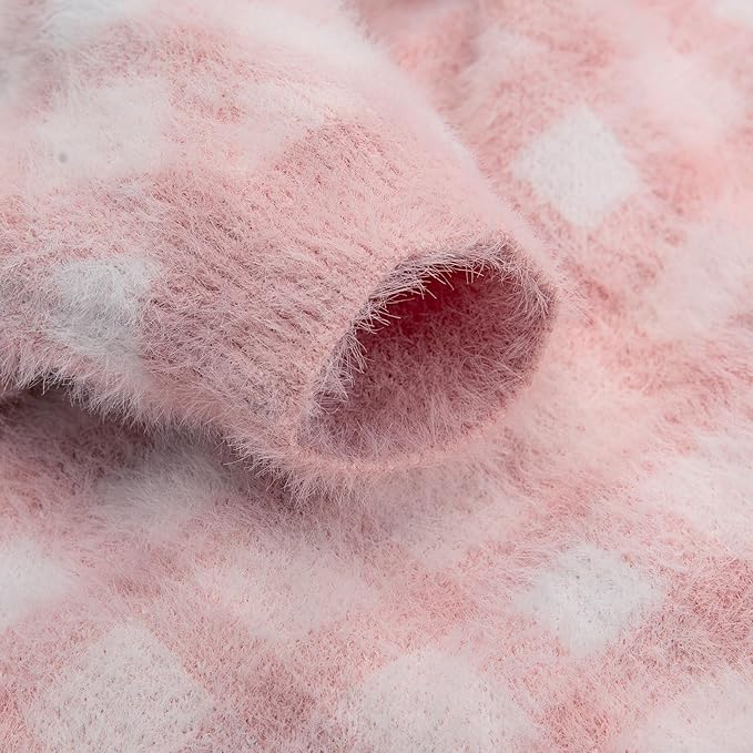 Dog Sweater, Sweaters for Small Dogs, Warm Soft Pet Clothes for Puppy, Medium Large Cat, Dogs Girl or Boy, Dog Shirt for Winter Christmas (Pink, Large)