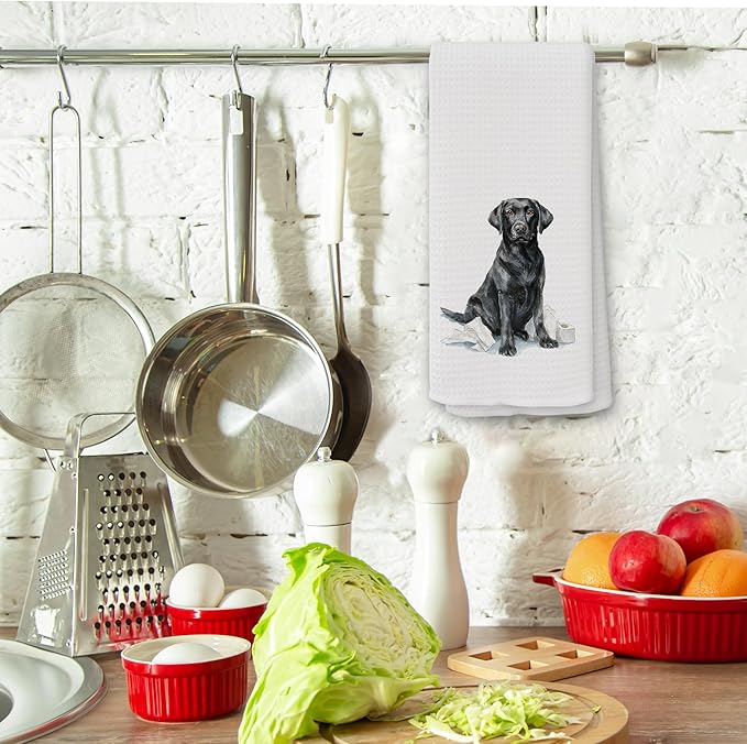 Funny Labrador Gifts Bathroom Hand Towels, Dog Bathroom Decor, Gifts for Labrador Lovers Dish Tea Towels, Kids Bath Room Washroom Toilet Decorative Hand Towel 16x24 Inch