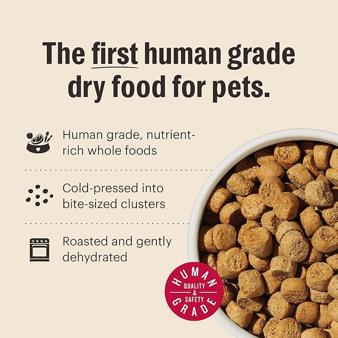 The Honest Kitchen Whole Food Clusters Whole Grain Chicken & Oat Dry Dog Food, 1 lb Bag (Pack of 2)