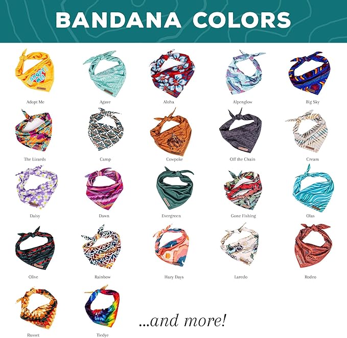 Wilderdog Dog Bandana with Lightweight Quick Drying Poly-Blend Mesh Material in Americana