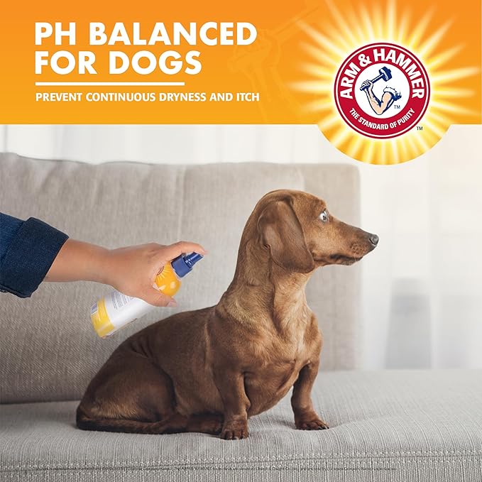 Arm & Hammer for Pets Itch Relief Spray for Dogs, Soothing Dog Skin Spray to Help Calm Itchy and Irritated Skin and Hot Spots Between Baths, Chamomile & Peppermint Scent, 8 Fl Oz